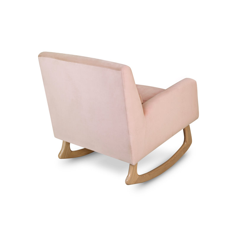 Sleepytime Rocking Chair, Light, Blush Velvet