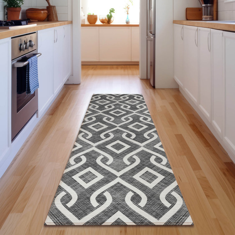Premium Machine Washable Cerrito Black Rug