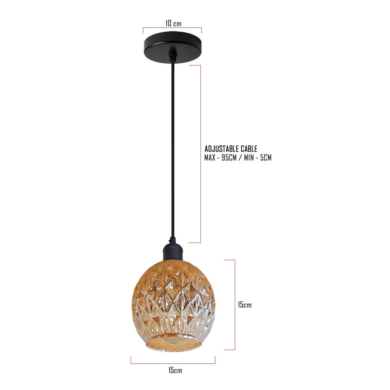 Adwoah 1 - Light Silver Bell Pendant