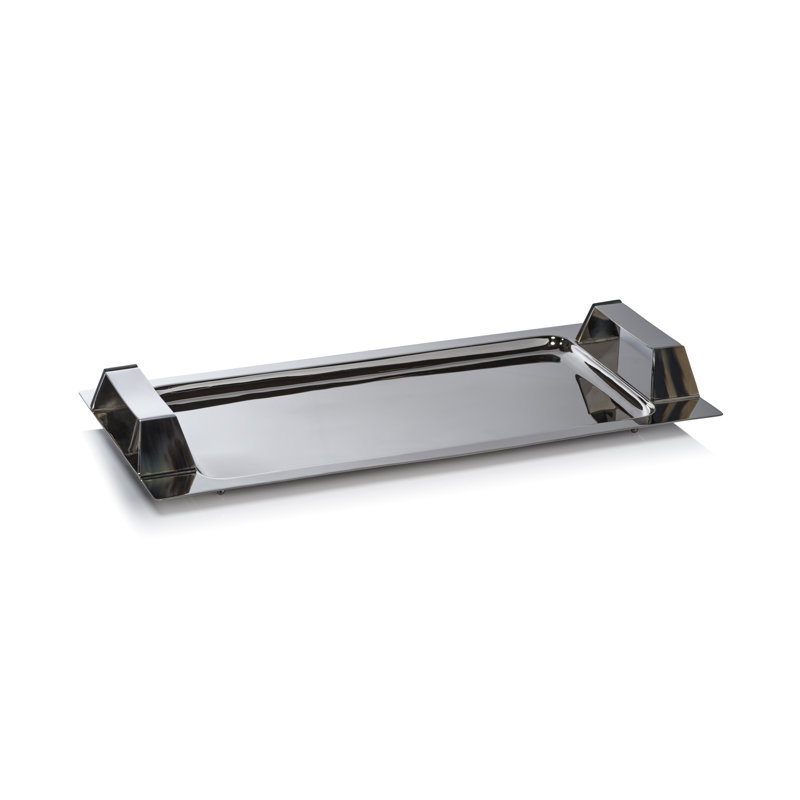 Brayden Studio® Danuta Steel/ Horn Tray