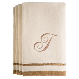 Monogram Bath Towel Set Or Individual - Embroidered Initial And