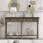 Sofa Console Table, Easy Assembly With Two Storage Drawers And Bottom Shelf For Living Room, Entryway-1263738984