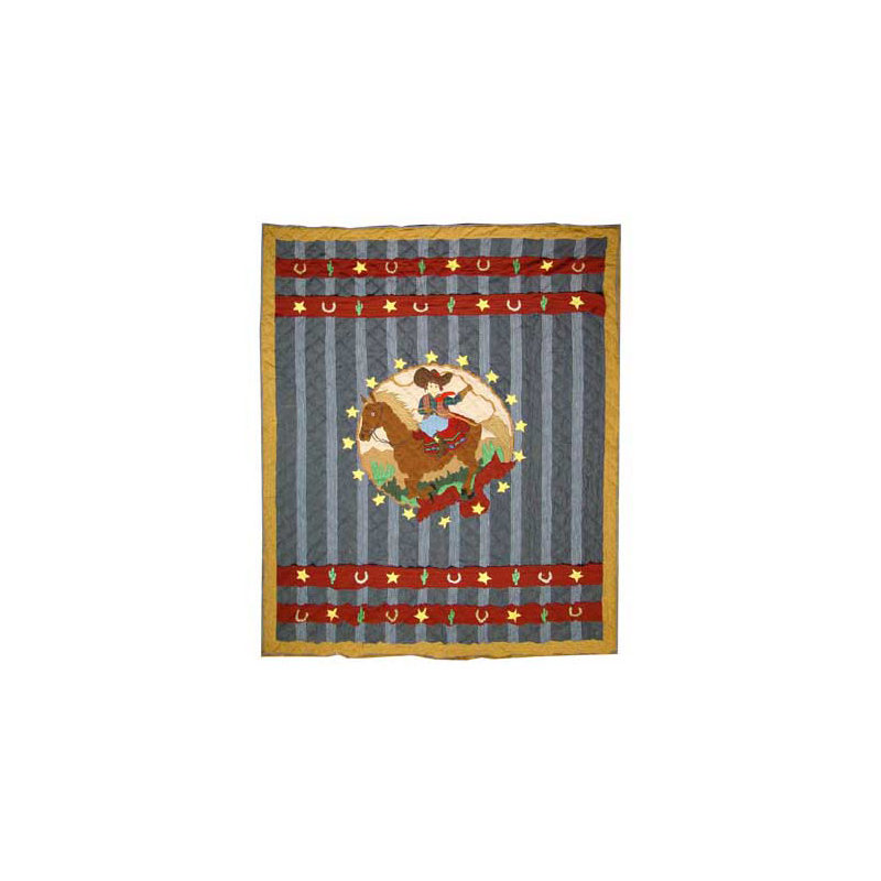 Lil Buckaroo Rustic Cotton Quilt, Twin