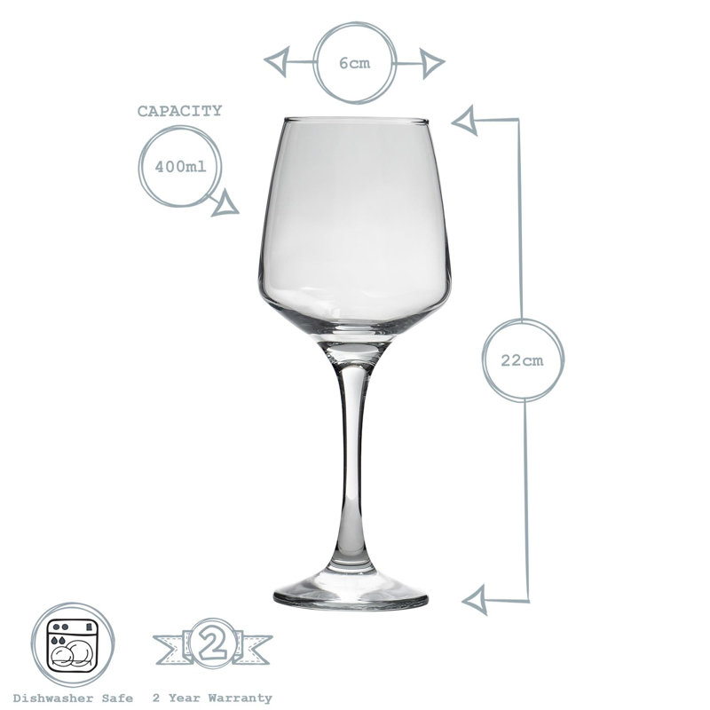 Argon Tableware - Tallo Wine Glasses Set - Clear, 12