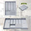 Organisateur de tiroir de cuisine Silverware (gris)-1374043681