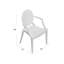 Casper Dining Armchair in Pink-844510939