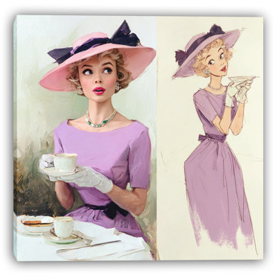Art mural sur toile tendue Tea Time