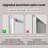 65X21in Full Body Mirror With Lights Full Length Mirror Wall Hanging Type Suitable For Bedrooms, Dimming And 3 Color Lighting