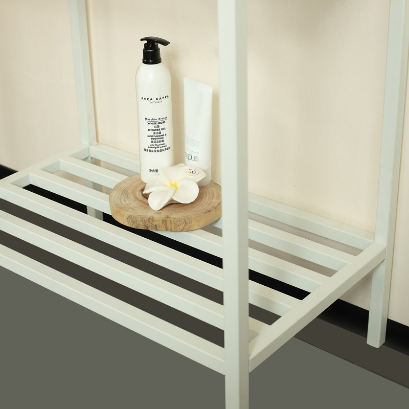 Tablettes de salle de bain en fer 24 po sans lavabo 24 po Merriwood, Blanc