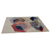 Canvello Hand Made Modern All Over Indo Rug - 6'1'' X 9'0''