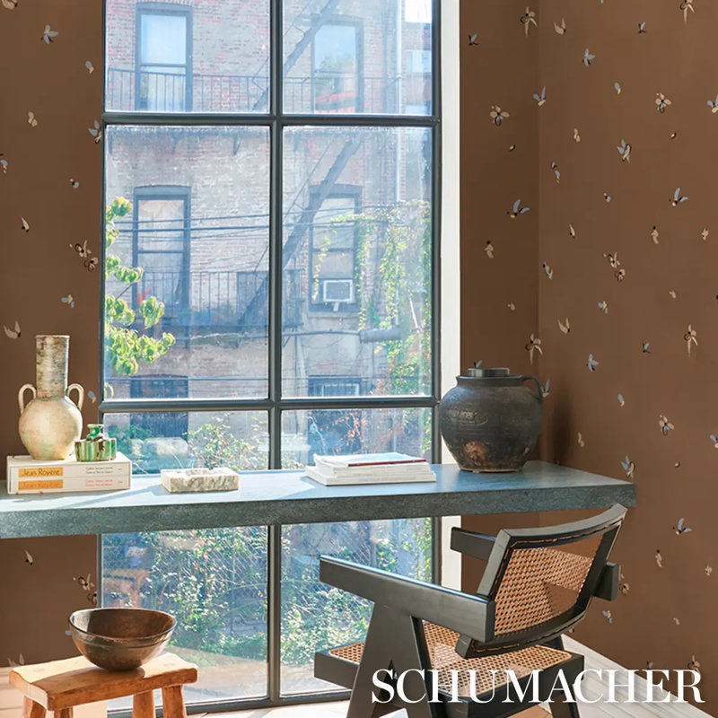 Schumacher X Backdrop La Belle Wallpaper, Gold