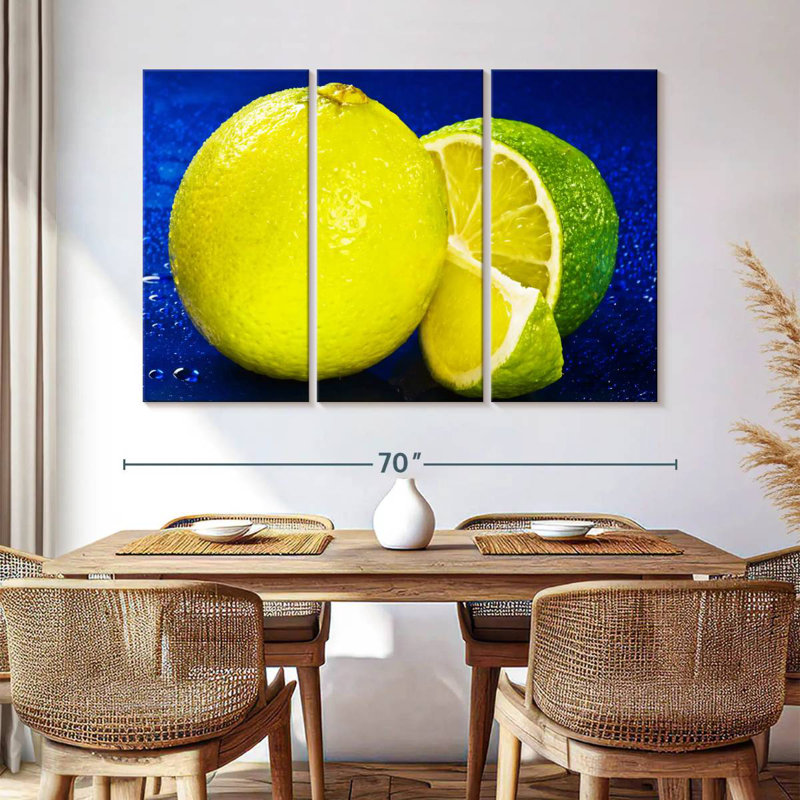 Yarlin Lemon Lime, 42" H x 65" W