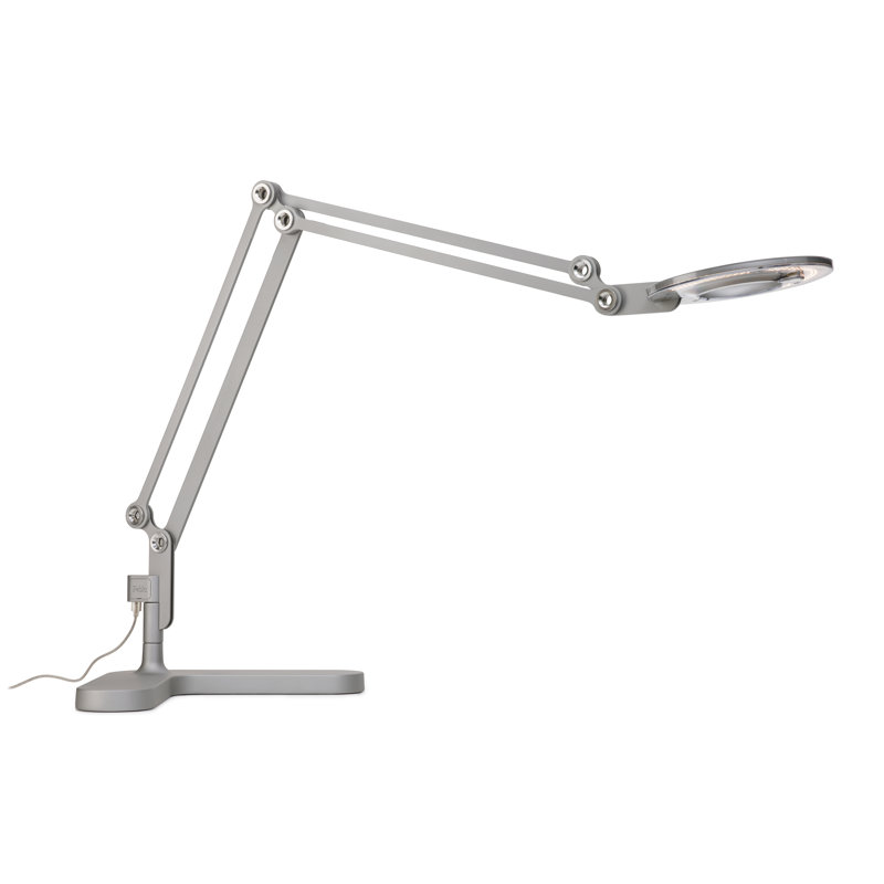 Link Desk Lamp, 33" H x 8.5" W x 7.5" D, Silver