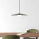 Cruz Single Light Glass Textile Dimmable LED Pendant