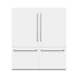 ZLINE 72 in. Built-In Refrigerator in Black Stainless Steel w/ Graphite Gray Interior