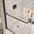 Bath Tub Pivot Shower Screen,With 1/4" Tempered Glass And Towel Bar-112539401