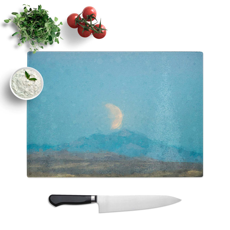 Tempered Glass Super Blood Moon Eclipse Chopping Board, 28.5 cm W x 20 cm L