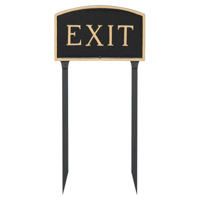 Exit Statement Garden Sign