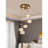 Modern 5 - Light Cluster Crystal Chandelier