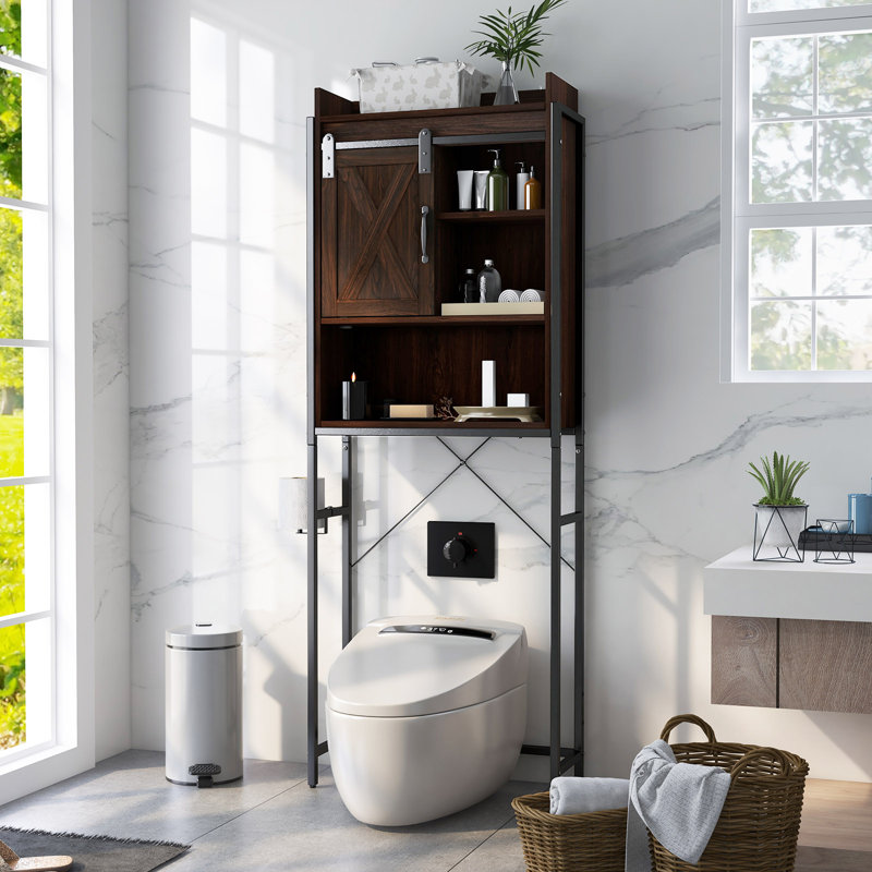 Jenanne Freestanding Over The Toilet Storage, Brown
