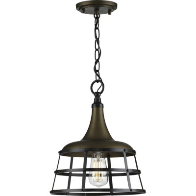 Luminaire suspendu en forme de dôme à 1 lumière Holley