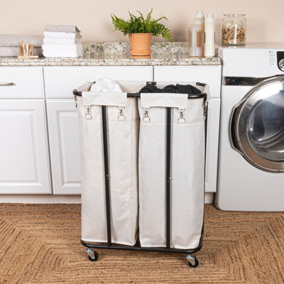 Rolling Laundry Sorter with Handles