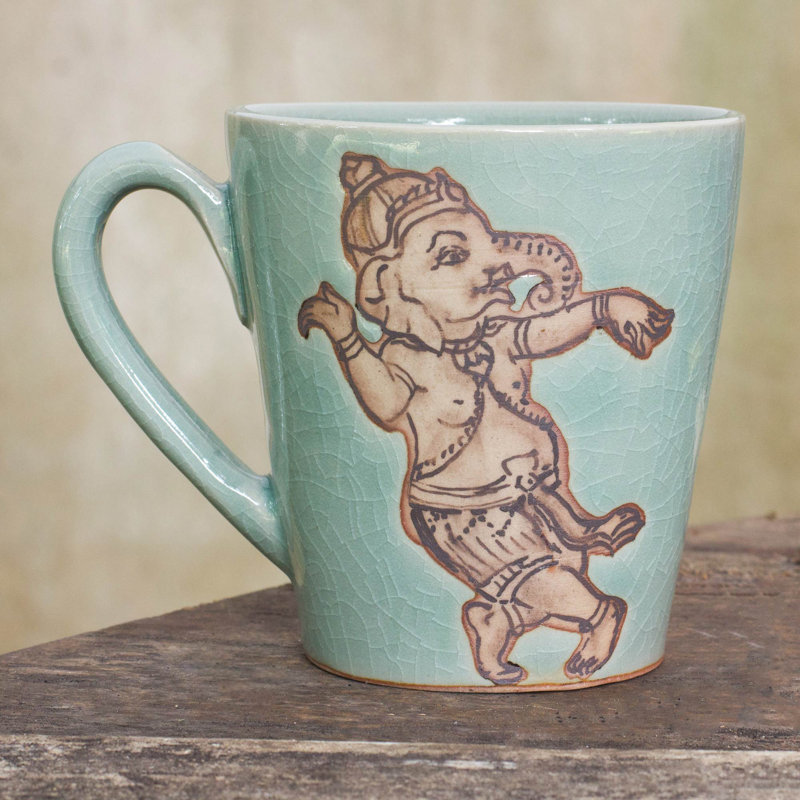Grande tasse à café en céramique danse elayanti Rami