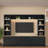 4-piece Entertainment Center Wall Unit Tv Stand With Adjustable Shelves And 6 Drawers-945678187