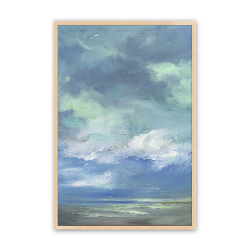 Luminscent Dusk II, H 21 po x l 17 po, Cadre ouvert en érable brut