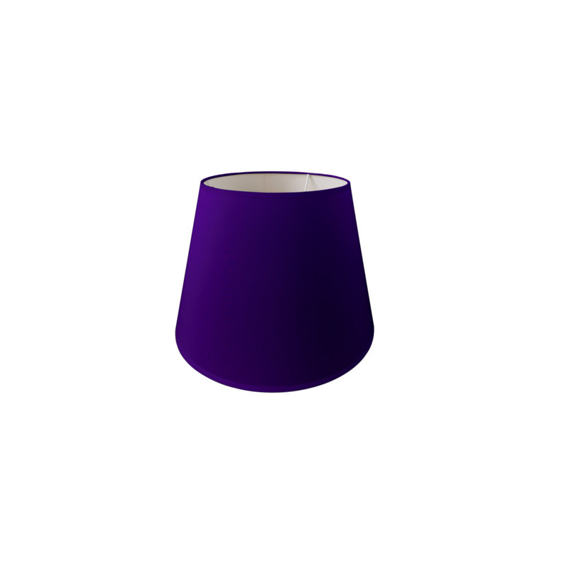 Silk Empire Lamp Shade ( Uno ), 22cm H x 30cm W x 21cm D, Violet