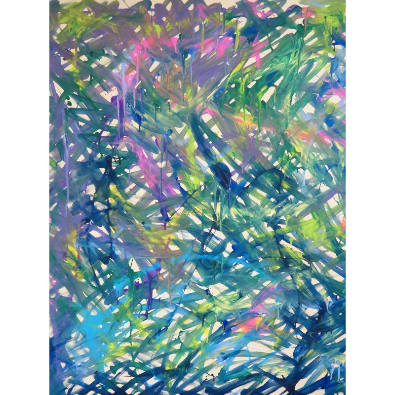 Birdsong par Drew Gaffney - impression, H 21,25 po x l 17,25 po, Papier avec cadre noir