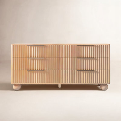 Camila 57" Oak Double Dresser
