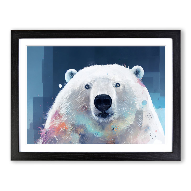 Polar Bear Vol.4 - Framed Print, Black