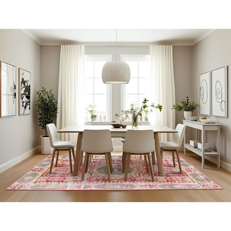 Wool Oriental Indoor Rug, Rectangle 7' x 10'