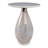 Sculptural End Table and Side Table with Marble Top and Glass Base – Accent Table for Small Spaces and Narrow End Table for Stylish Corners – Living Room End Tables with Contemporary Flair – White-729725654