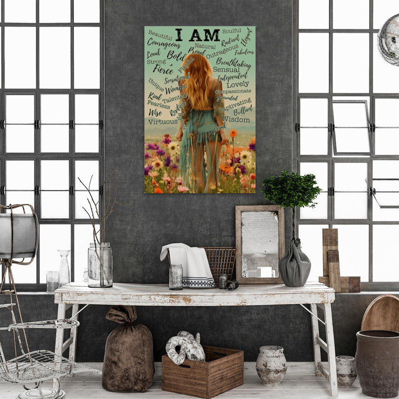 «Woman I Am On», impression sur toile, H 36 po x l 24 po x P 1,25 po