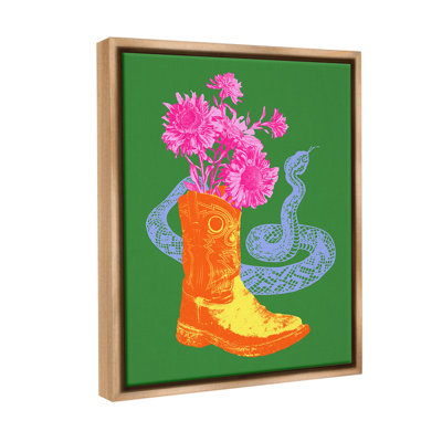 " Modern Snake & Boot Floater Frame " by Victoria Barnes