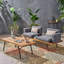 Causeuse d'extérieur avec table basse Canoga