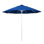Parasol de patio blanc de qualité commerciale 9 pi avec nervures en fibre de verre Hibo