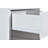 Highbury White 1 Drawer Open Shelf Bedside Table Nightstand