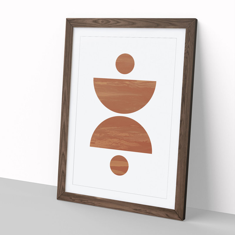 Balance - Picture Frame Graphic Art, Walnut, 48cm H x 36cm W x 2cm D