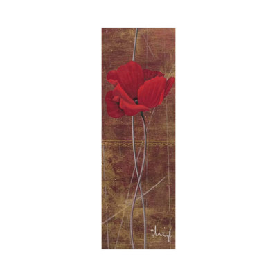 Antique Red II 1 Piece Wrapped Canvas Panoramic Wall Art