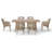 Rectangular Outdoor Dining Set With Cushions