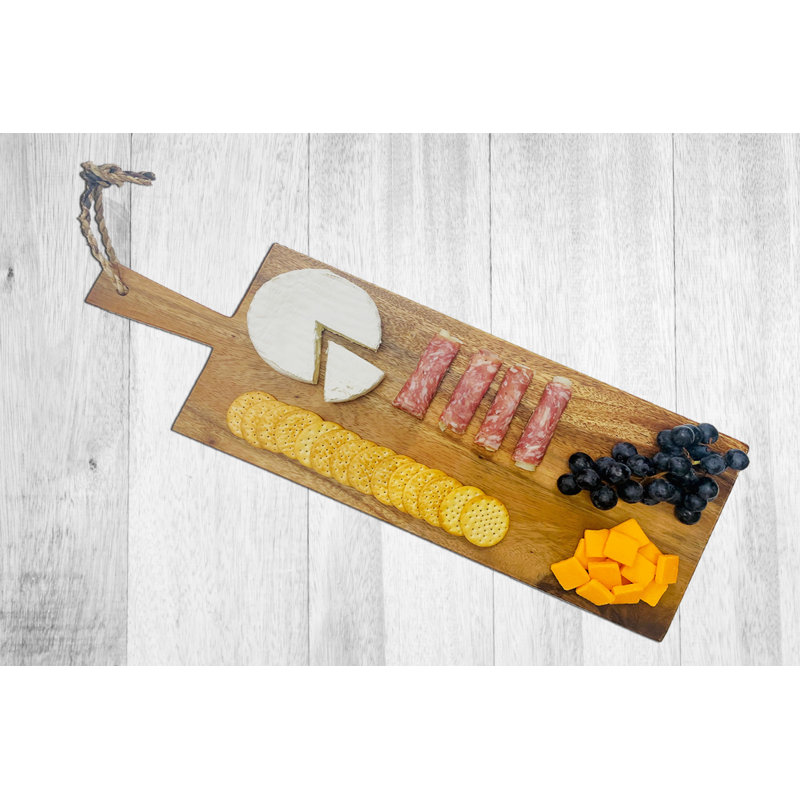Millwood Pines Moey Wood Charcuterie Board, 1"H x 4" W x 23"L