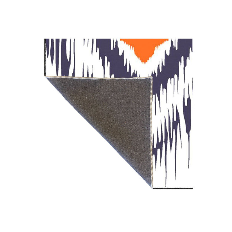 Tapis décoratif géométrique à motif géométrique de couleur mélangée lavable à la machine