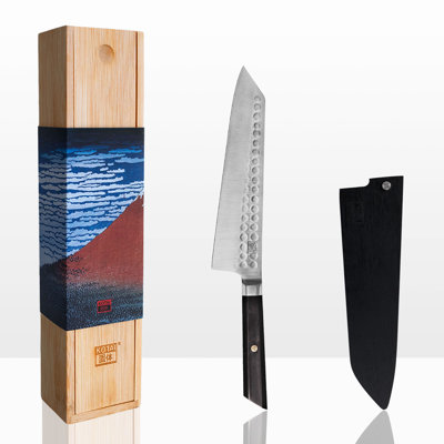 Kiritake (couteau de chef) avec bambou Saya et boîte en bambou - lame de 210 mm