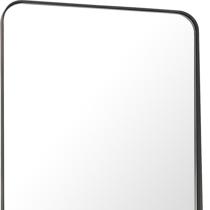 Miroir pleine longueur 66 po avec cadre en acier noir