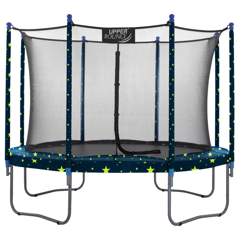 Ensemble de trampoline rond de 10 pi avec système de sécurité Plexalife - Trampoline de cour arrière - Trampoline d'extérieur pour enfants - adultes