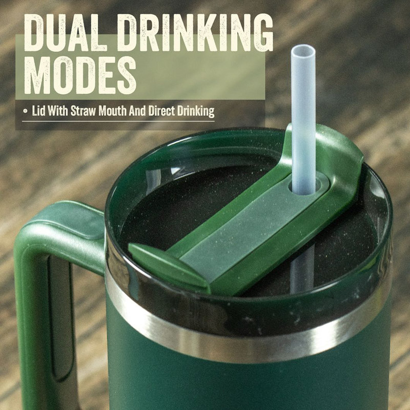 Milestone 1200ml Double Wall Insulated Stainless Steel, Green
