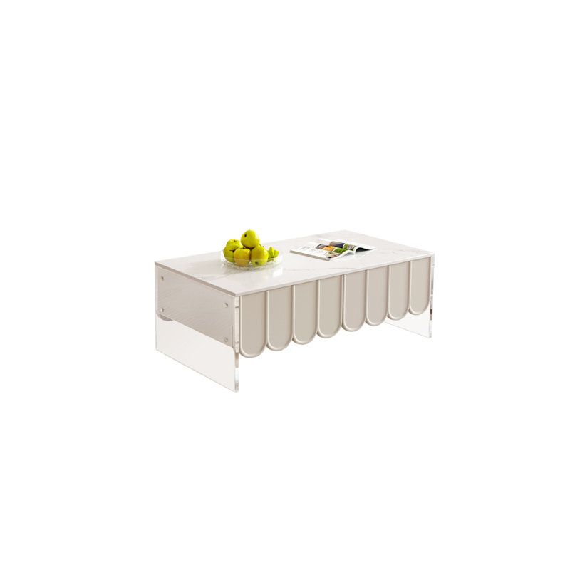 Cream style minimalist coffee table